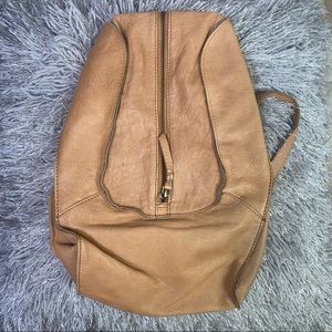 Cut n' Paste leather tan backpack